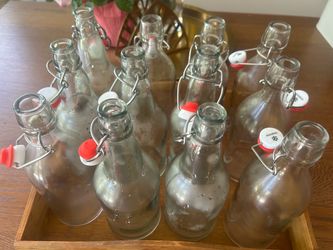 Glass Swing Top Bottles Set of 12