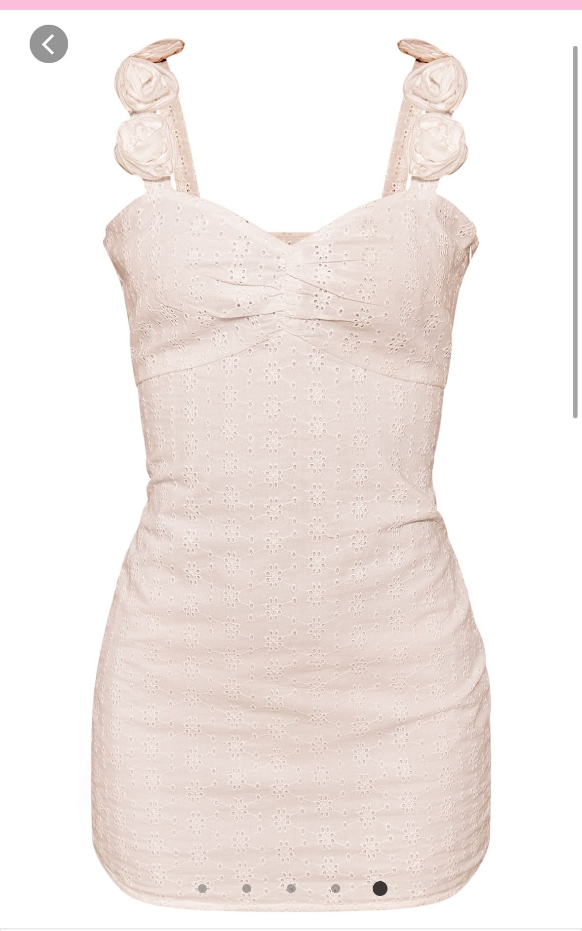 PLT White Floral Mini Dress