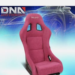 NRG Vegan Micro Fiber Fixed Back Medium Size Bucket Racing Seat FRP-303FH-PRISMA