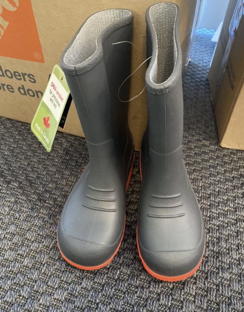 Walmart Boy Rain Boots- Size 13 - Brand New