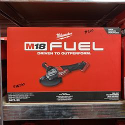 Milwaukee M18 FUEL 18-Volt Lithium-Ion Brushless Cordless 4-1/2 in./6 in. Braking Grinder with Paddle Switch (Tool-Only)