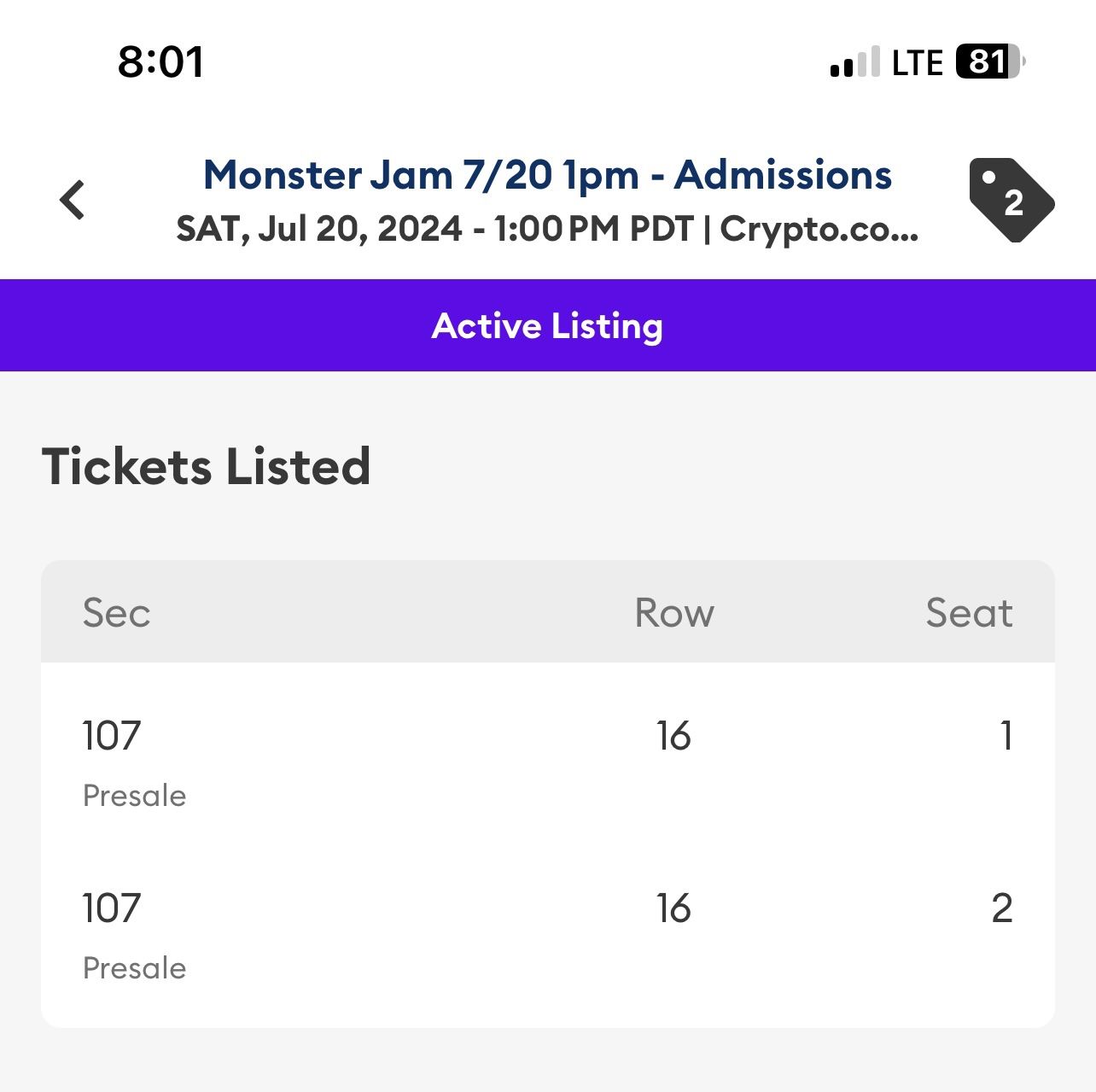 Monster JAM Crypto Arena July 20 @ 1:00 pm