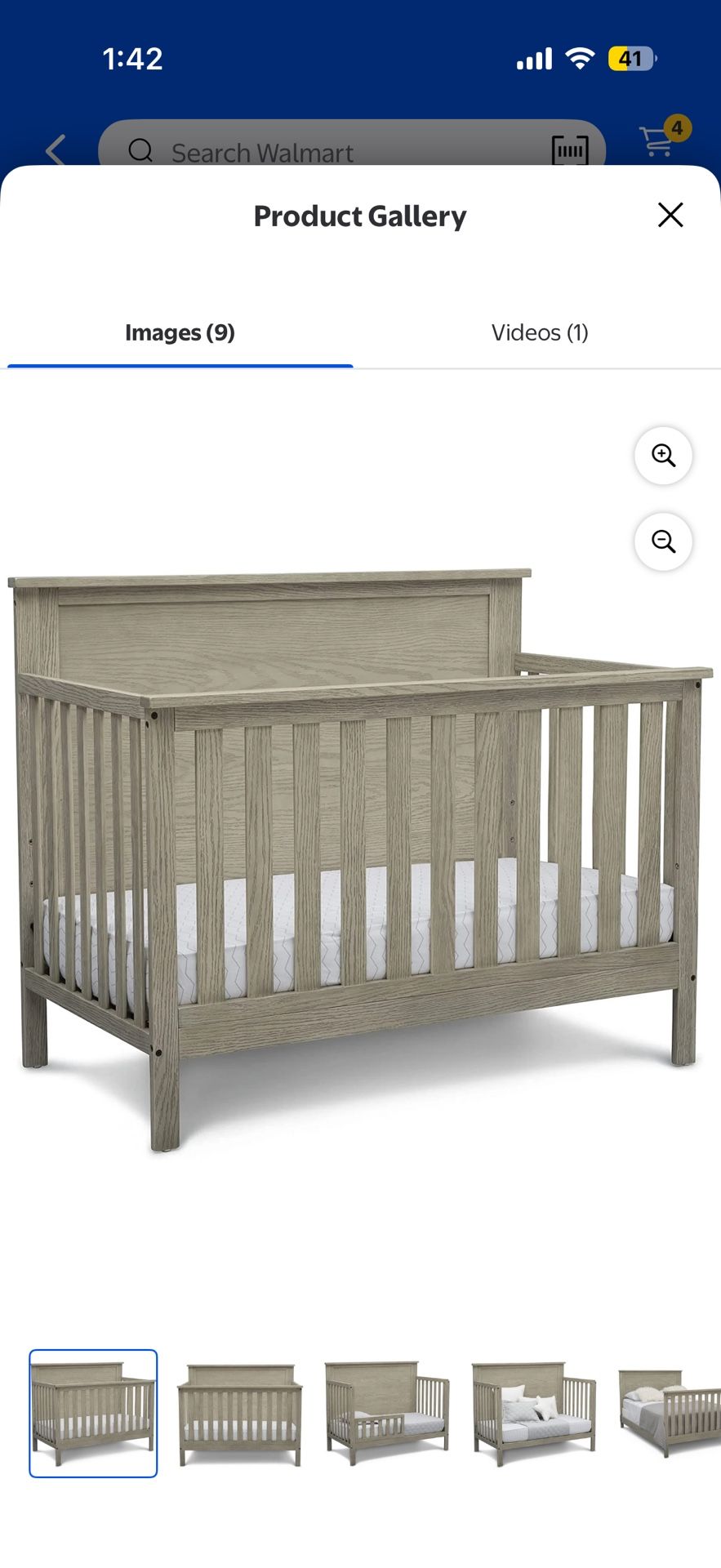 Baby Crib With Mattress