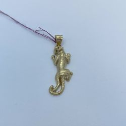 Gold Cougar Pendant 