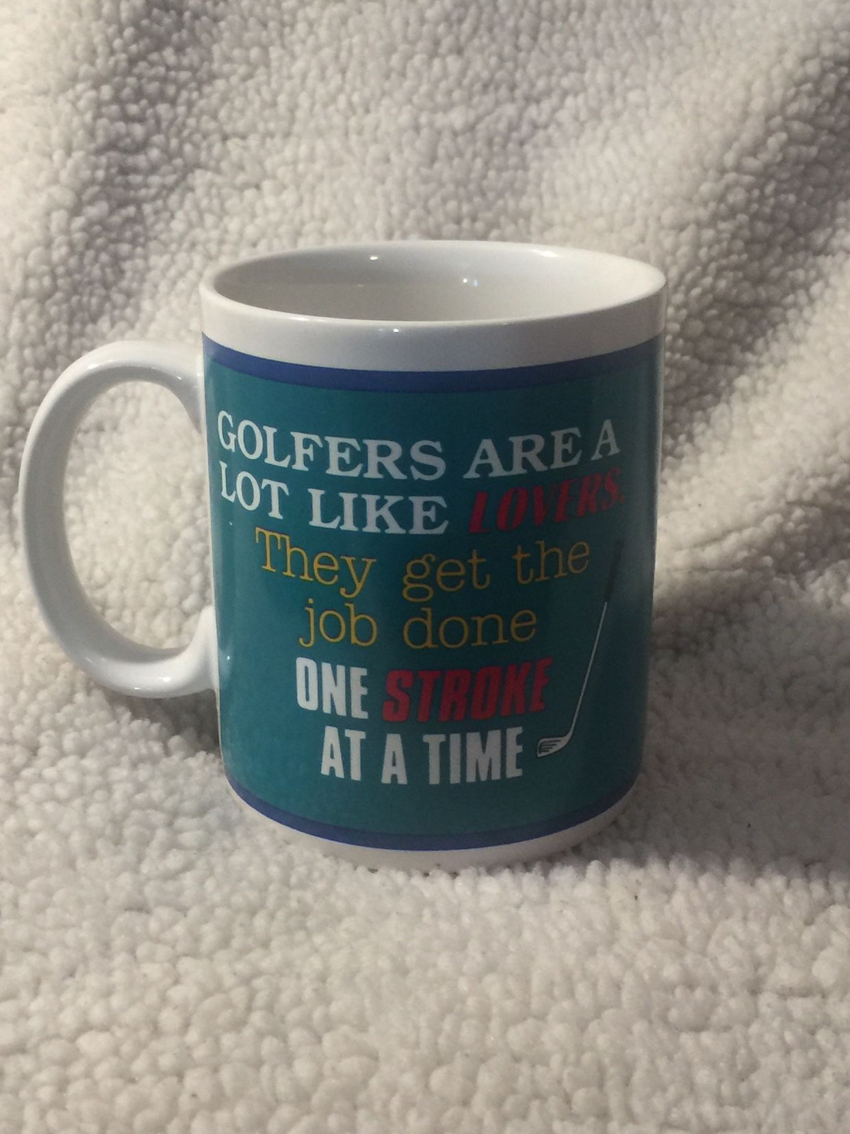 Golfer-Humor- One Stroke At A Time Mug 12oz