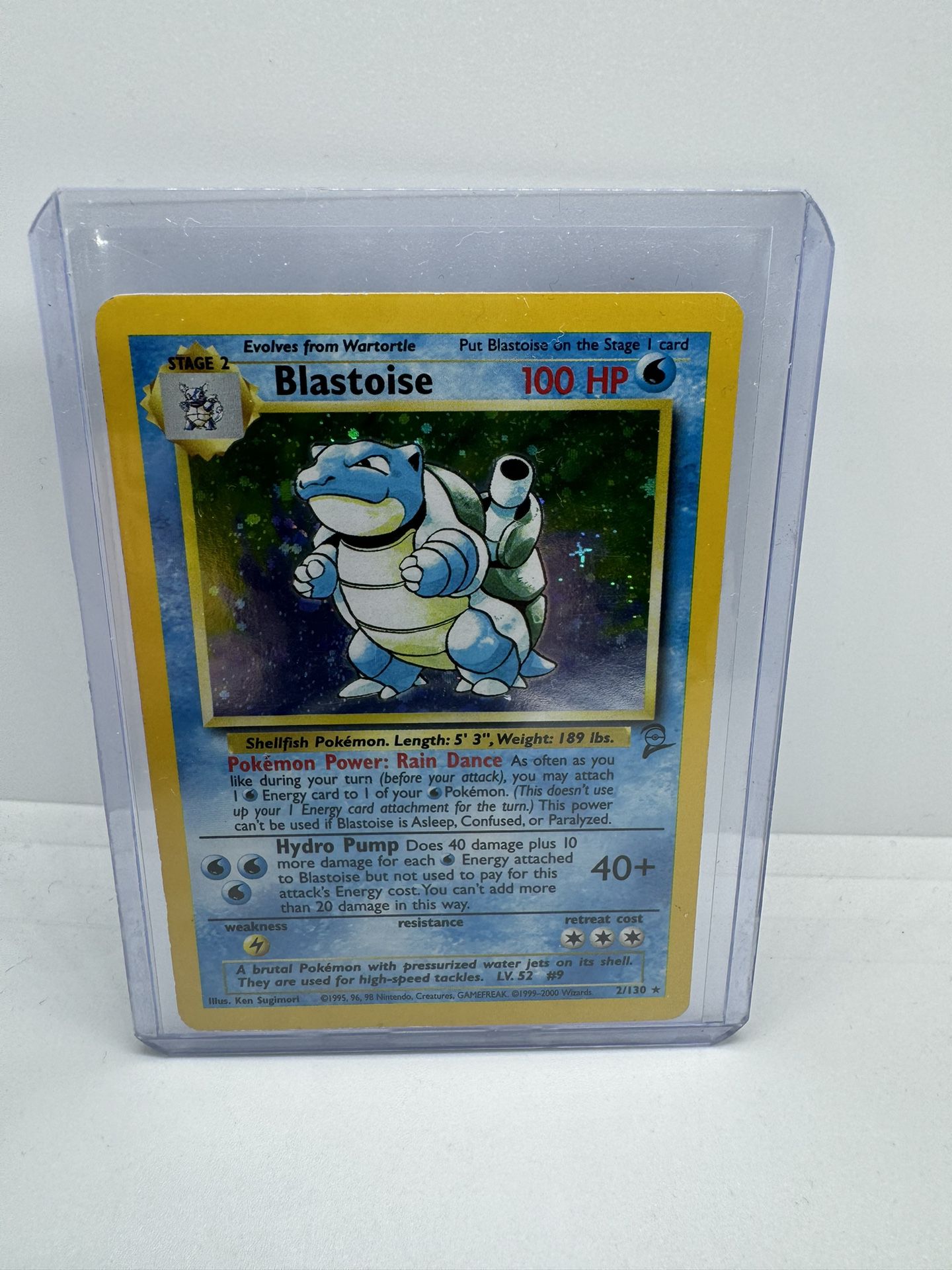 Blastoise Holographic Pokémon Card