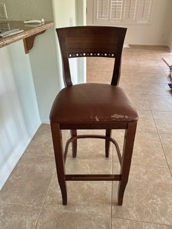 Free, solid wood bar, stall bar height