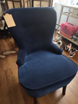 NWT Dark Blue Arm Chair