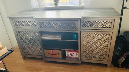 Silver 60” TV stand