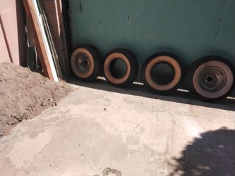4 --- 850-14 tires. Inside is like new-- the outside floor is in very good condition--but outside  face is kind the dry--- good for drive in the city