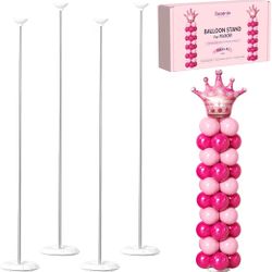 Balloon Column Stand Kit Set of 4, 6.6ft Adjustable Tall #812