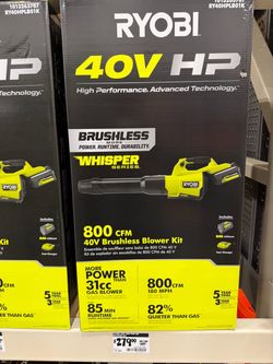 Blower Nuevo. X $279.  Ya viene con una grande batería de 40 voltios