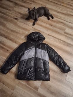 Michael kors puffer jacket black/Grey size 10-12
