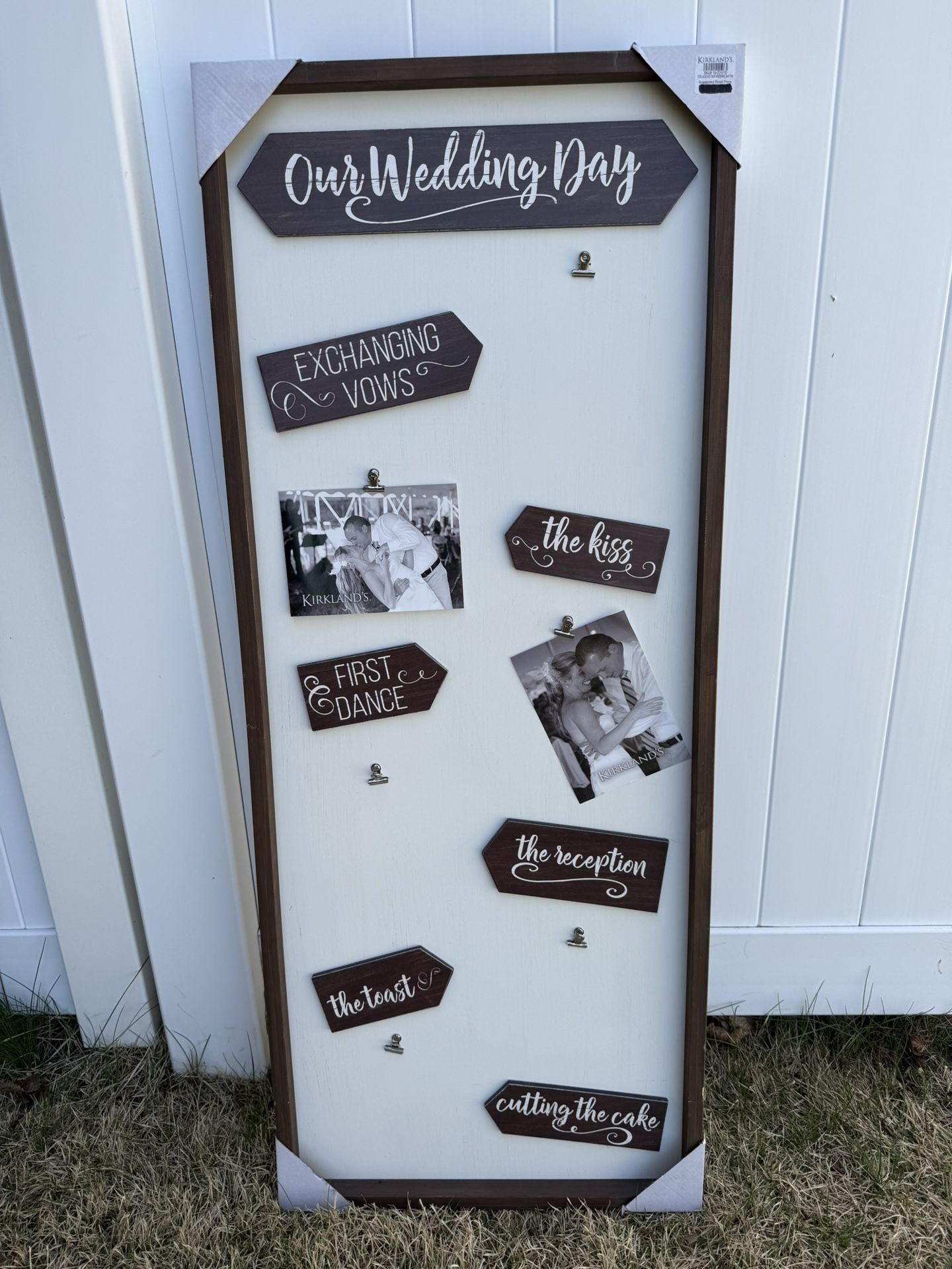 Wedding photos collage frame