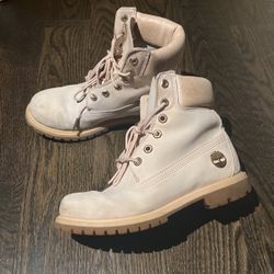 Dust Pink Timberland Womens Boots Size 6.5