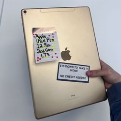 Apple iPad Pro 12.9in 2nd Gen LTE Tablet -90 Day Warranty-$1 DOWN-NO Credit Needed