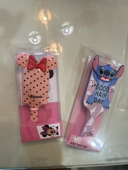 Hair Brush Minnie Mouse And Stitch 