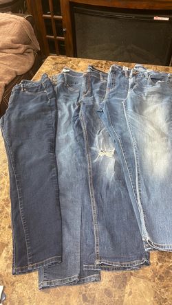 Lot of 5Women's Blue Denim Jeans size 12 y size 10