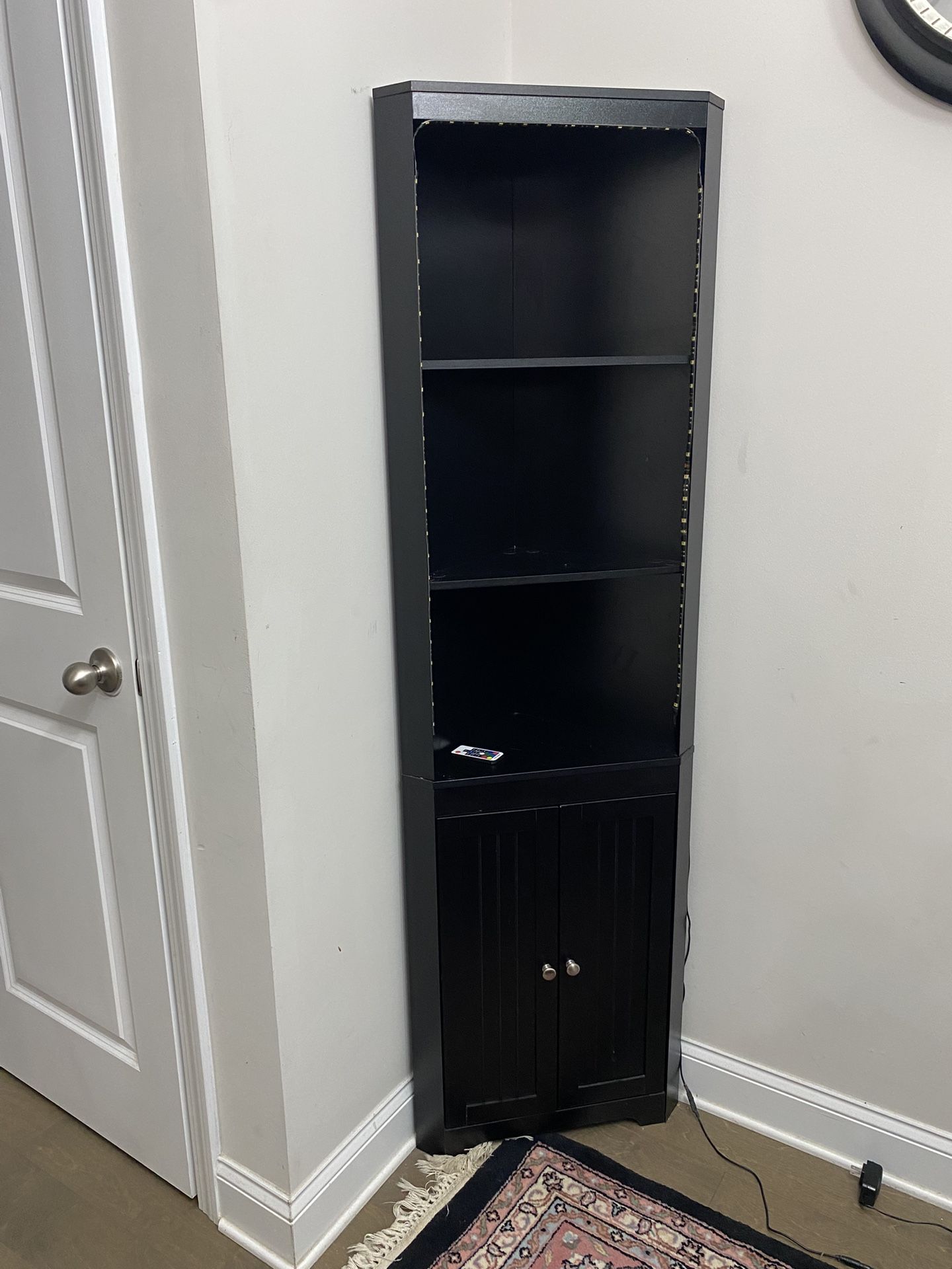 Corner Cabinet With LED Lights ( Indoor)