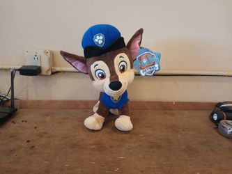Chase Paw Patrol 15" Plush Good Condition 