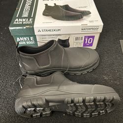 STAHEEKUM Ankle Rain Boots - Size 10 Men