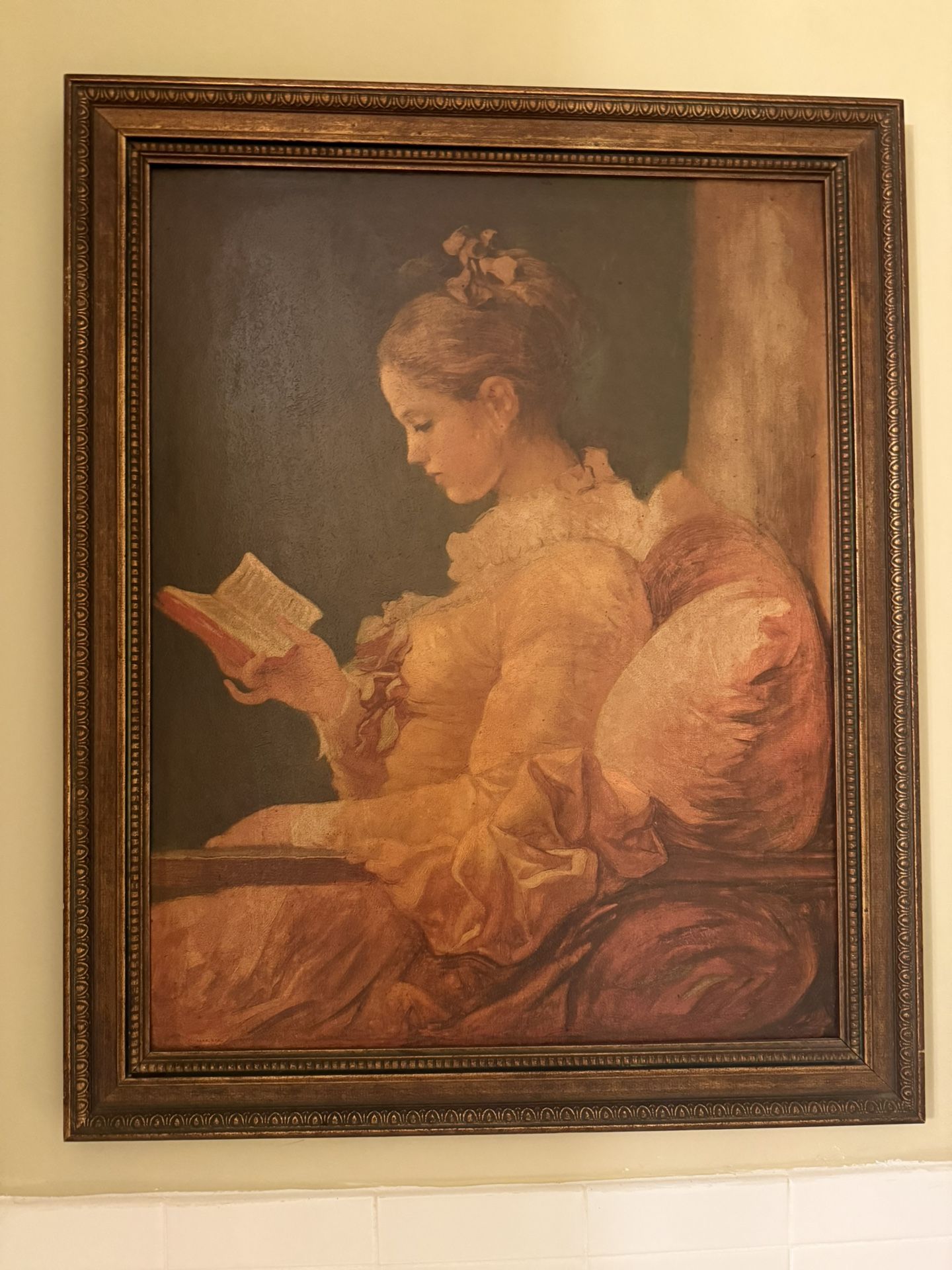Picture In Antiqued Looking Frame
