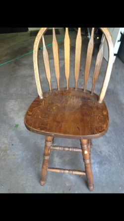 Solid Oak bar stool