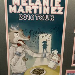 RARE Melanie Martinez Milk and Cookies 2016 Tour Signed Poster