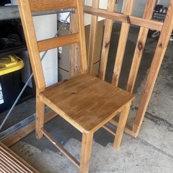 free ikea wood  chair