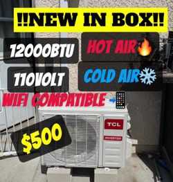 AC & Heater Mini Split 12000 BTU NEW Minisplit a/c air