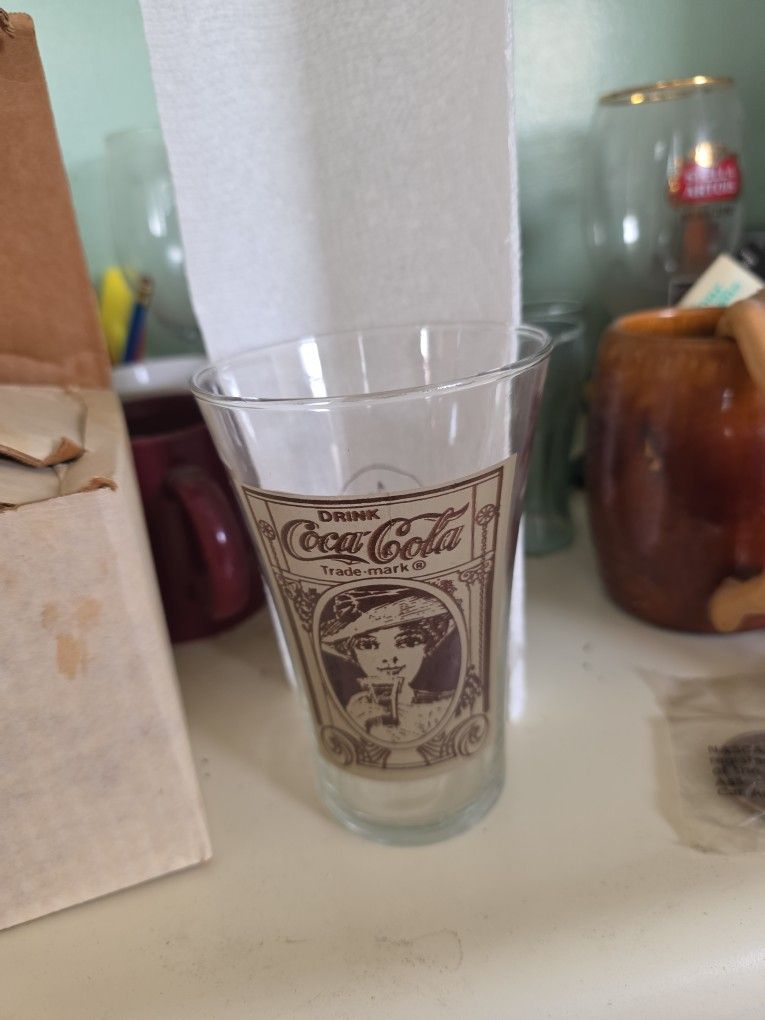 Vintage Coca-Cola 16oz Soda Drinking Glass The Archives Coke Advertising Libbey