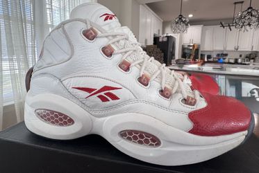 2012 Reebok Allen Iverson Question Mid Red Pearlized Shoes Sz 12 SPGDQDZ(contact info removed)  NO ORIGINAL BOX INCLUDED 