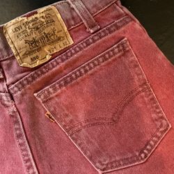 RARE VTG 1970s Levi’s Red 550 Cutoffs 