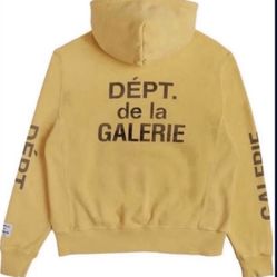 Gallery Dept. ART THAT KILLS Reversible Logo Hoodie Yellow