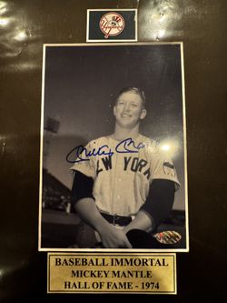 Mickey Mantle HOF Signature W Paperwork $1500