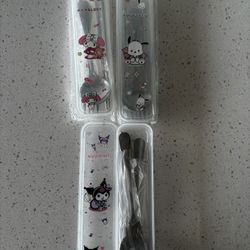 Kuromi Melody Pochacco Utensil Set