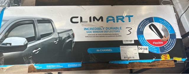 ClimArt In-Channel Window Deflectors for Ram 1500 Crew Cab – New Open Box
