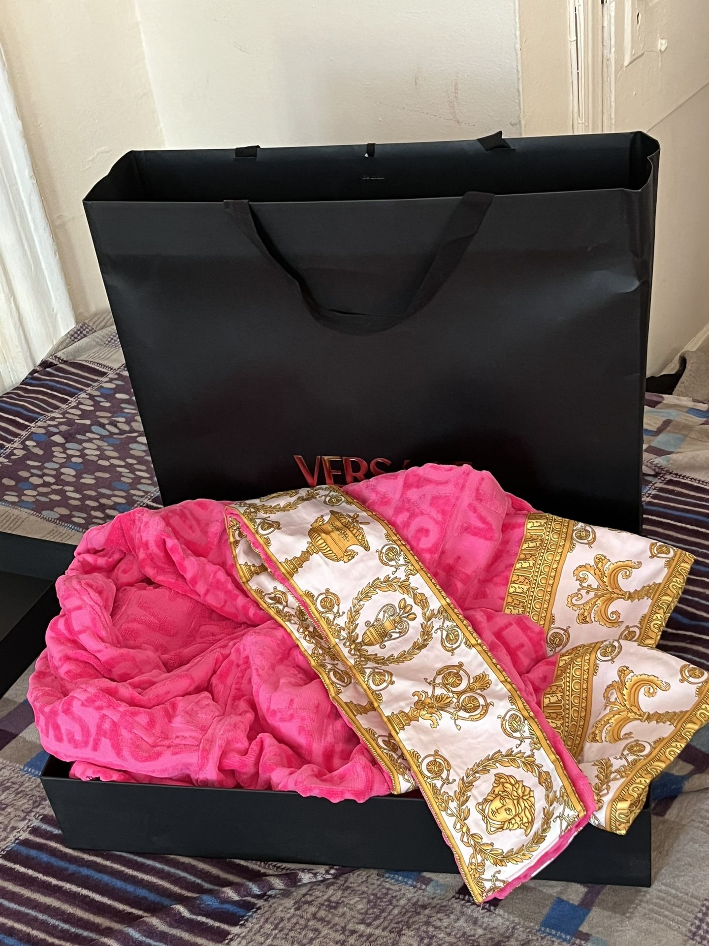 Versace Pink N Gold Robe 