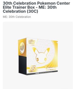 Pokemon center 30th ETB & surging sparks booster box