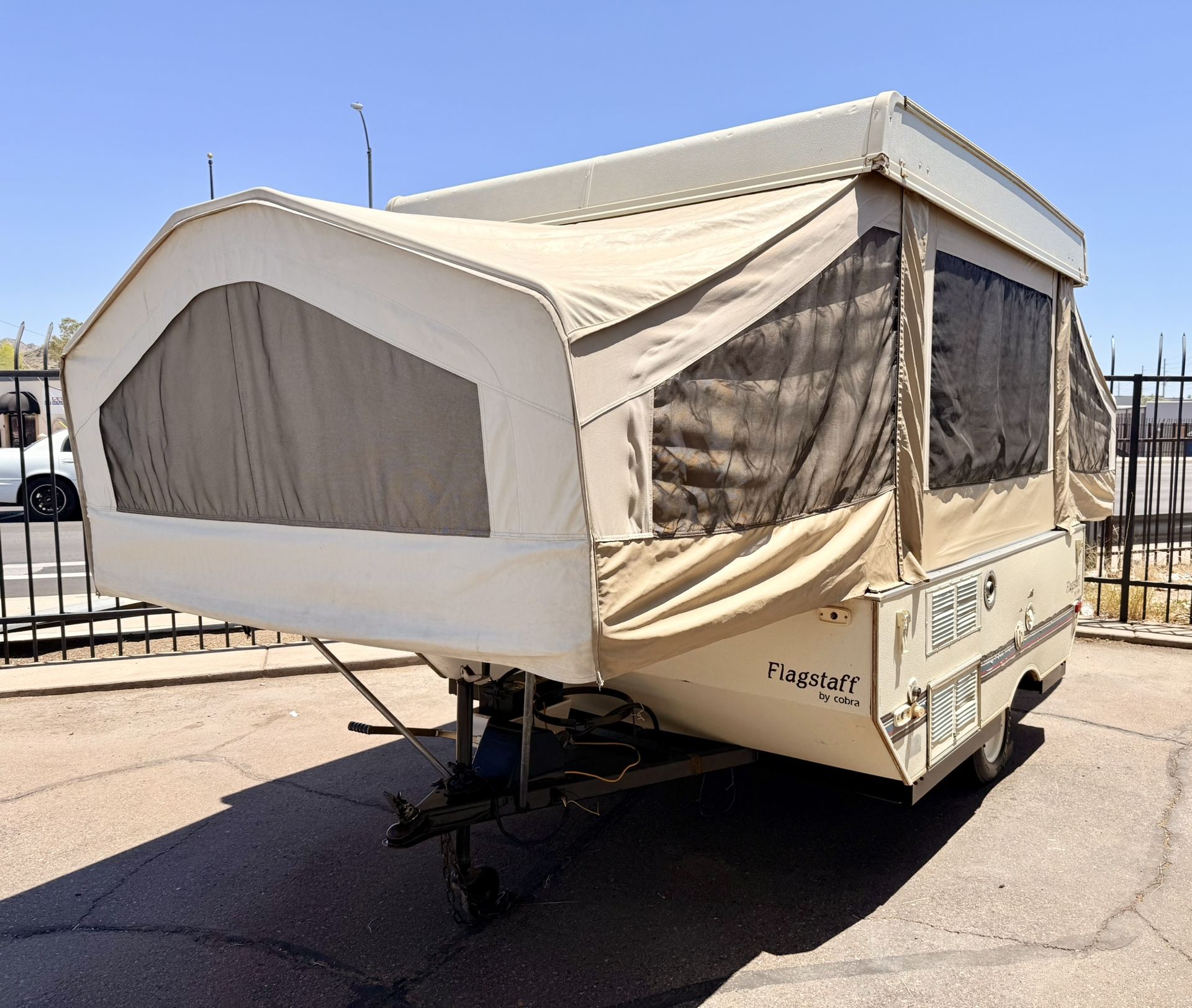 1996 Flagstaff by Cobra M-176ED Pop Up Tent Trailer 17Ft In great cond