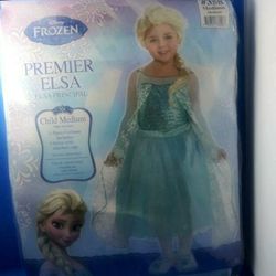 New Disney Premier Elsa Costume M 8/10 Child