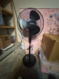 Pelonis Black Pedestal Standing Fan