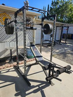 Squat Rack weights n bench