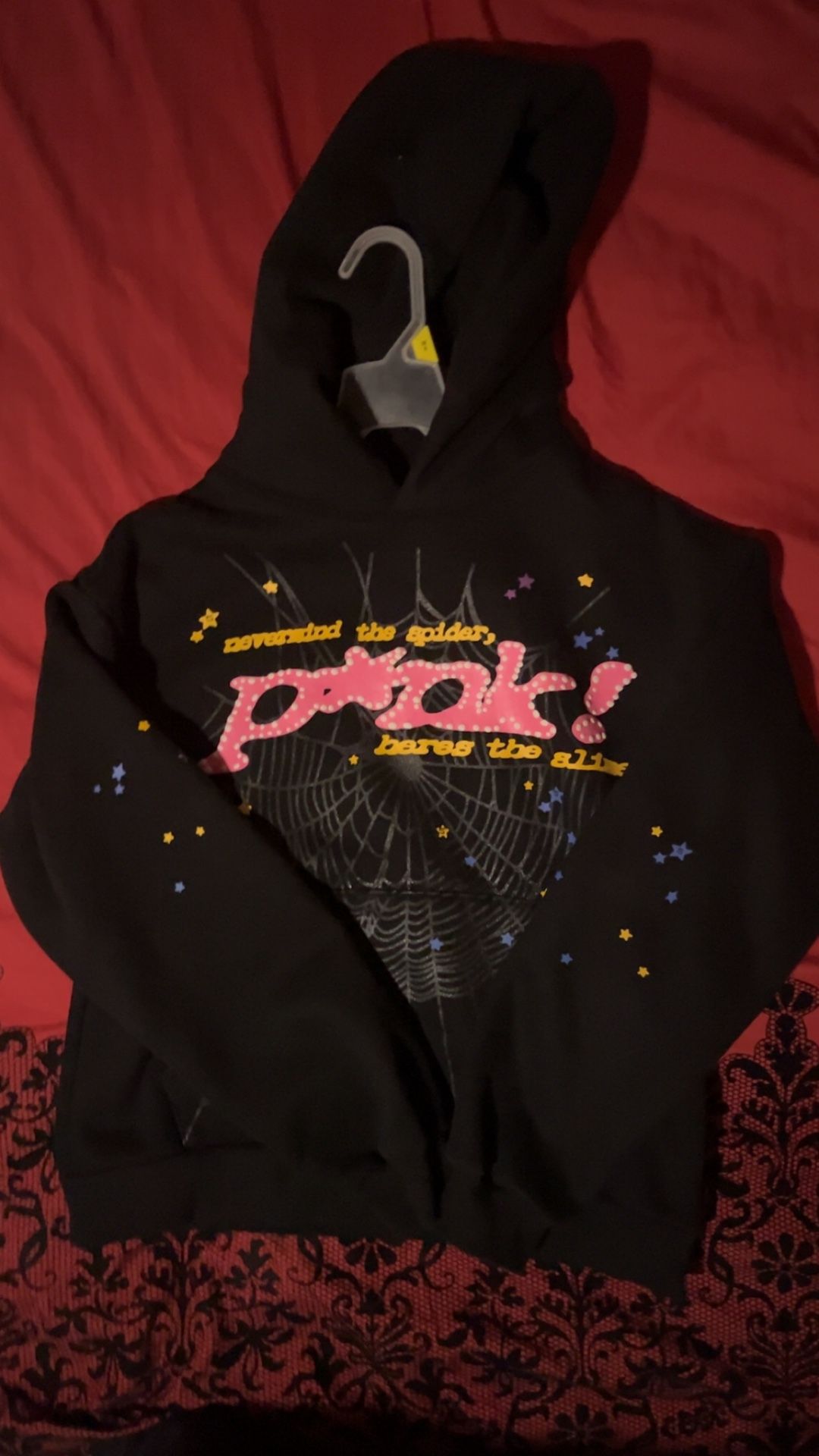 BLACK SP5der HOODIE V1