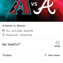 Diamond Back Vs. Braves 07/11/2024