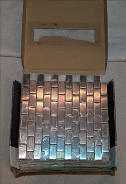 Stainless Steel Backsplash Tile - (new open-box)