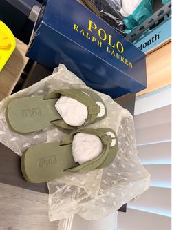 Brand New Polo Ralph Lauren Vintage Bolt Flip Flops (Size 12)