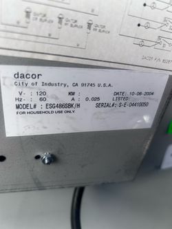 Luxury Dacor & GE Monogram Kitchen Appliance Package – $3,500 OBO