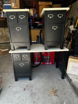 Pottery Barn Kids desk and side tables