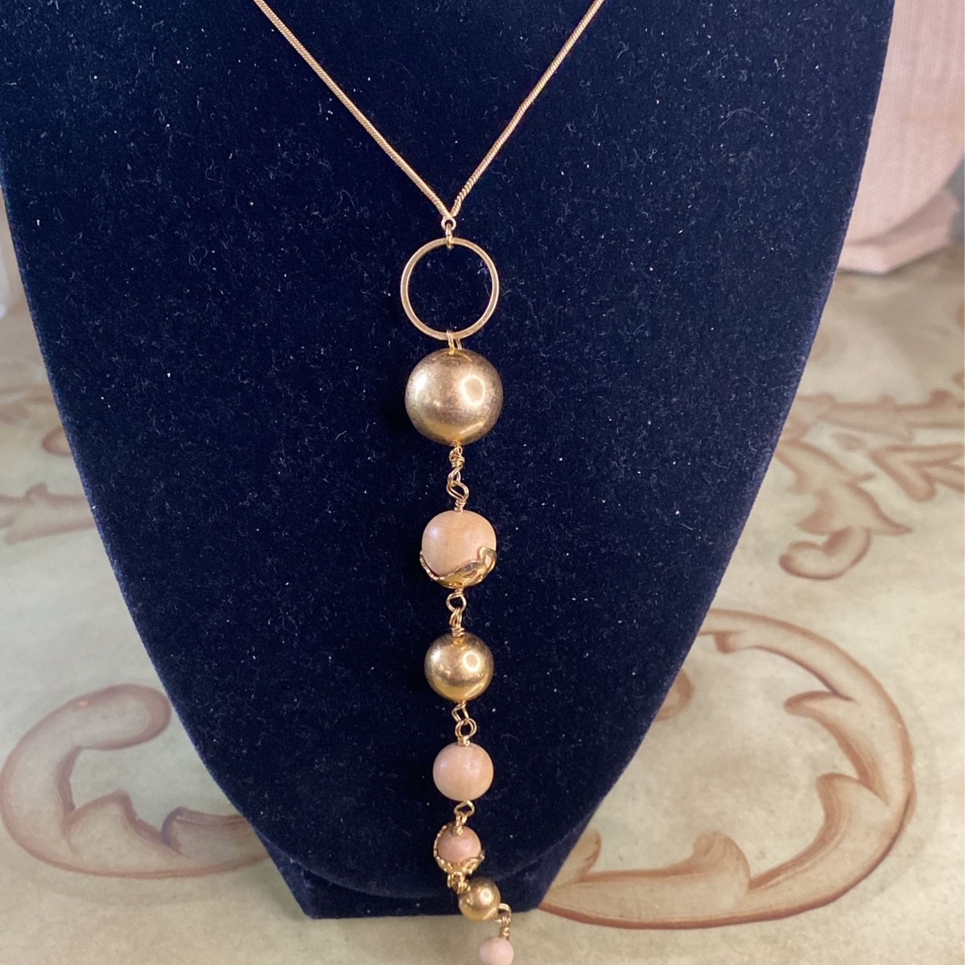 Pilgrim Danish design vintage 34 inch goldtone and Jewelry chain